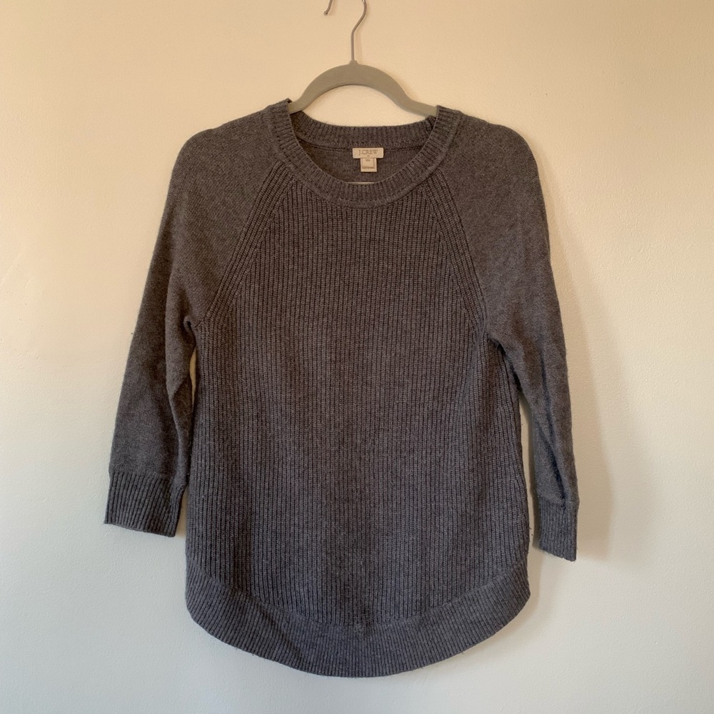 J. crew simple gray sweater